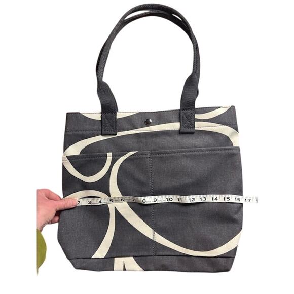 Angela Adams Portland Maine Tote Designer Bag Black and White Geometric - Picture 6 of 6